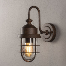  - Cerignola nástěnná lampa E27 rezavý design, Konstsmide