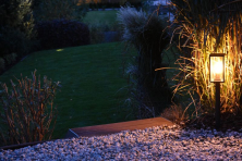 Zahradní stojací svítidlo Limosa s retro LED žárovkou 